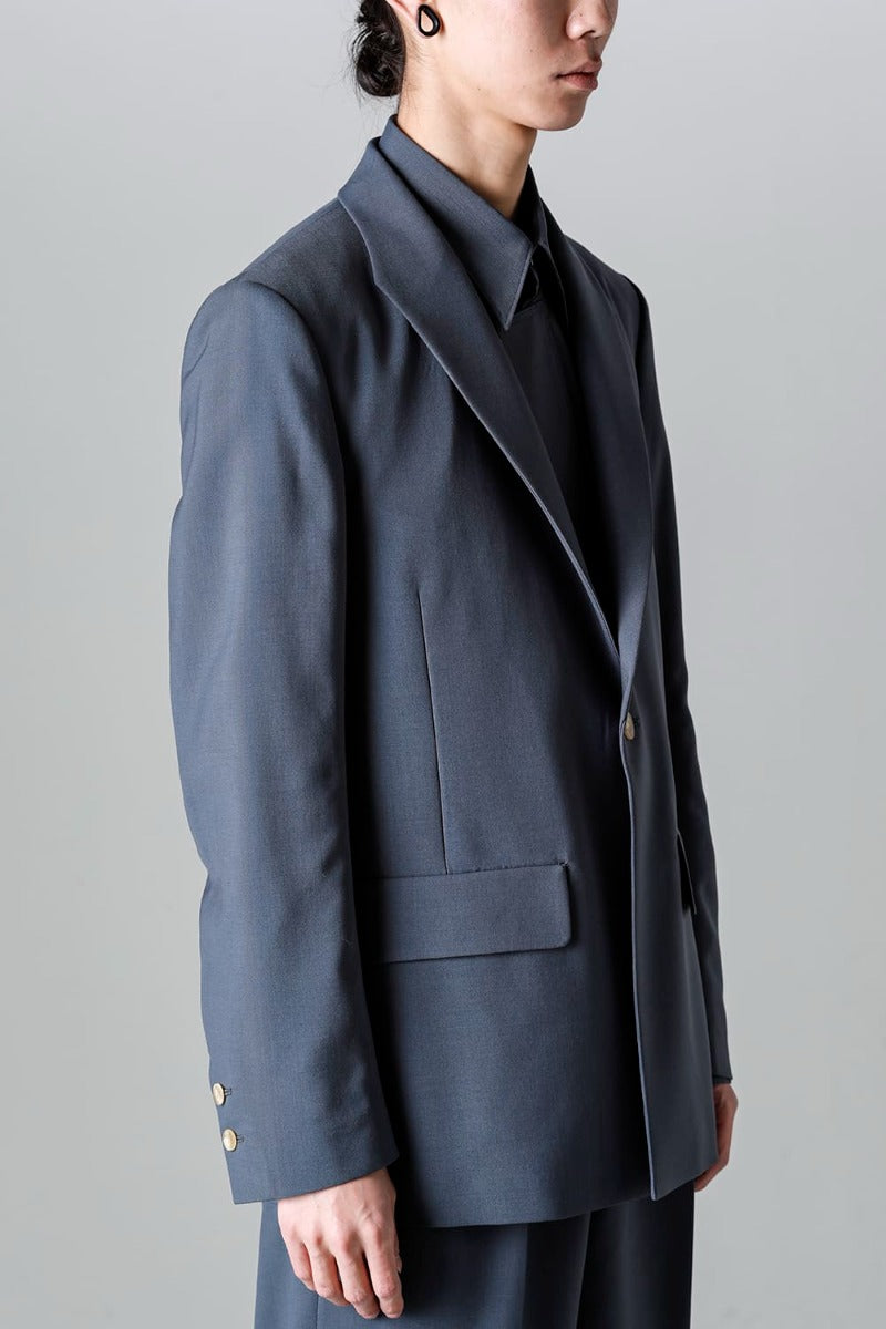 Modified Shawl Collar Jacket (polyester wool)