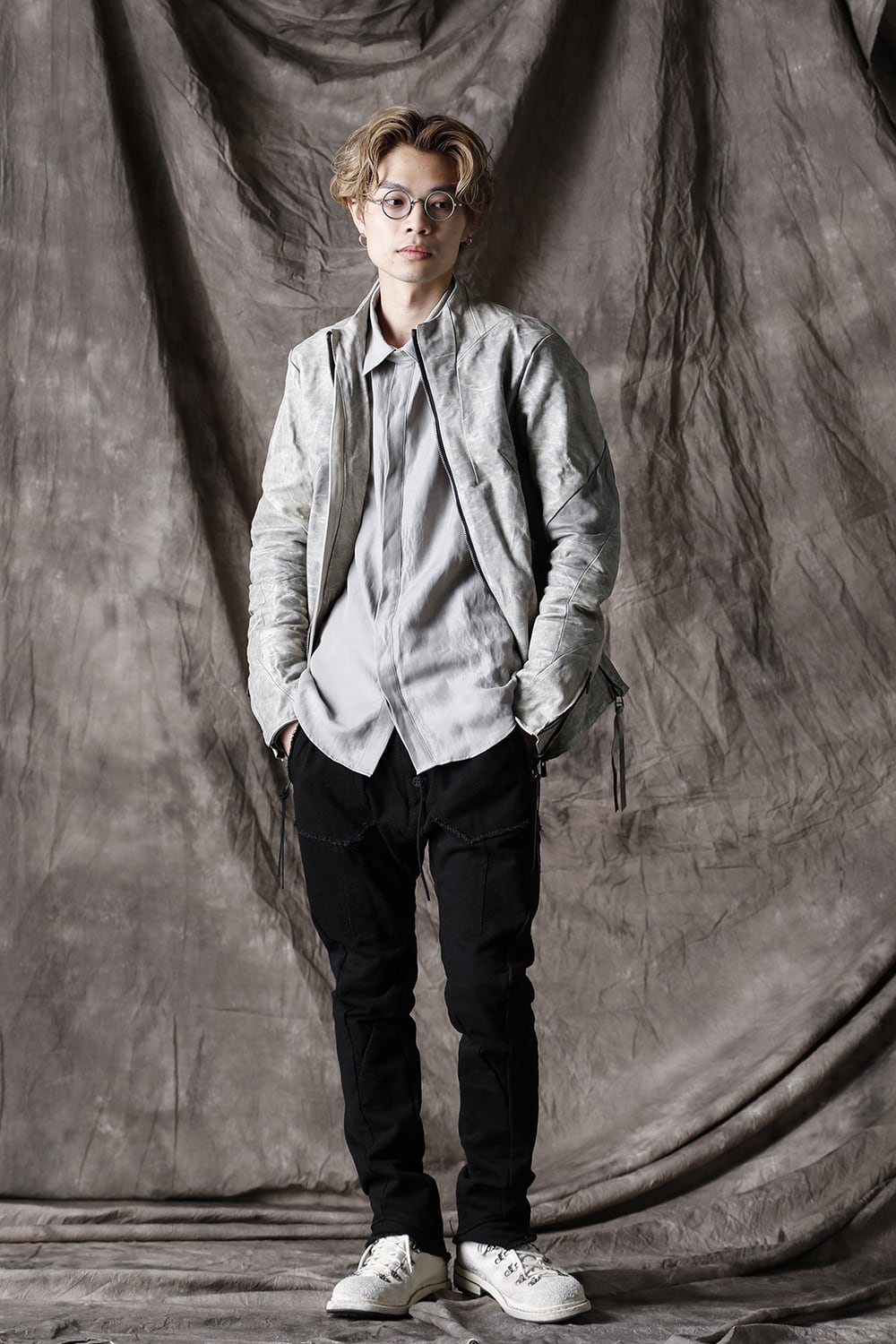 Linen & Rayon Shirt Dusty White