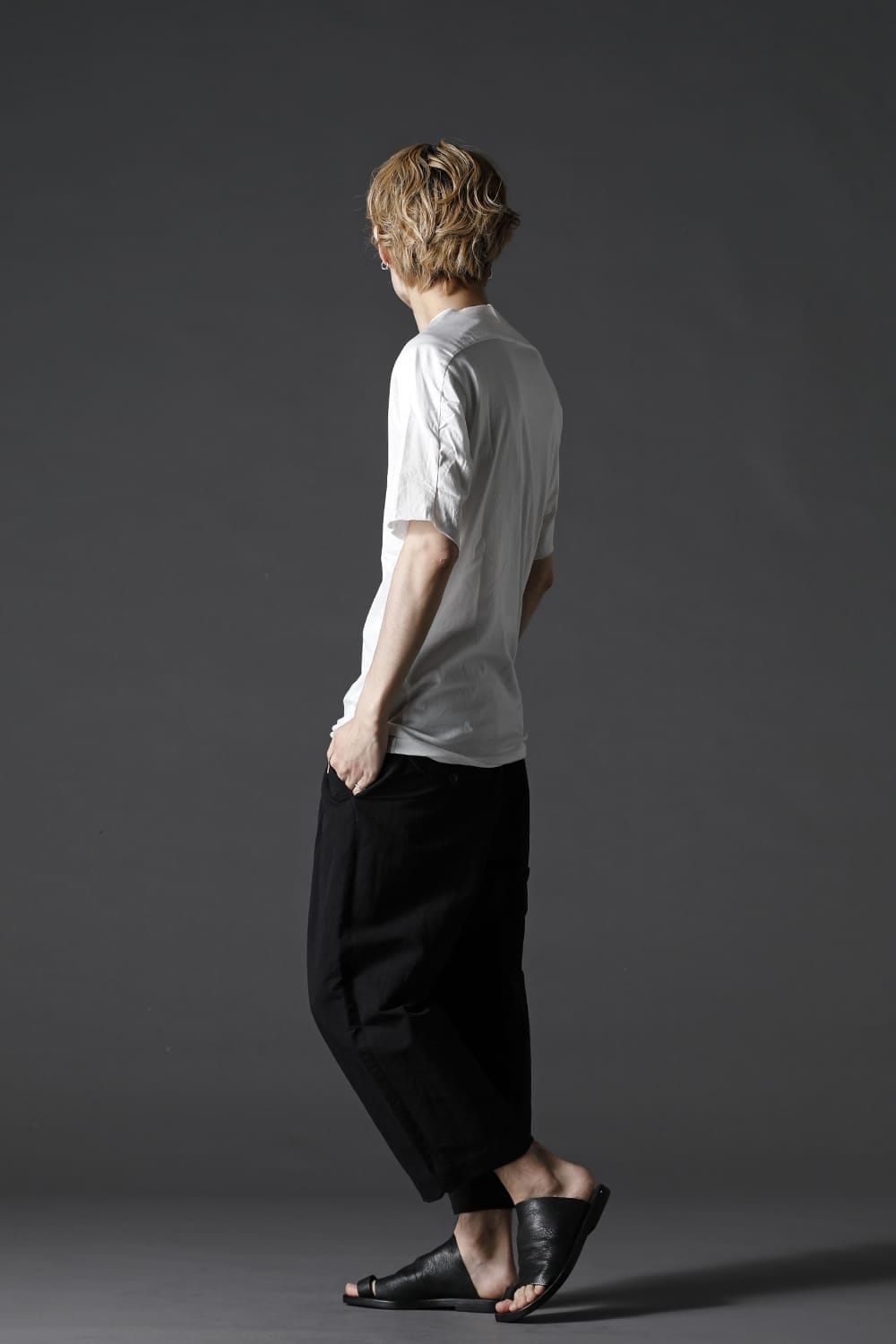 シルケット コットン ショートスリーブ カットソー ホワイト