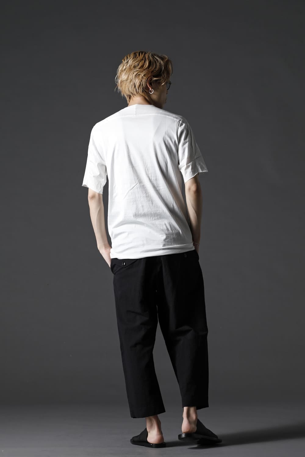 シルケット コットン ショートスリーブ カットソー ホワイト