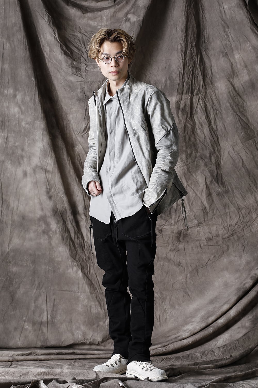 Linen & Rayon Shirt Dusty White