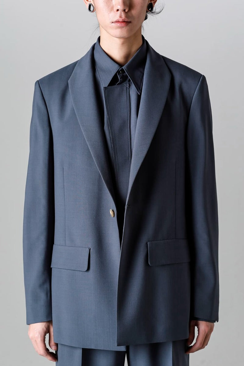 Modified Shawl Collar Jacket (polyester wool)