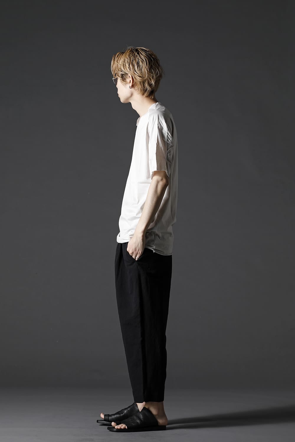 シルケット コットン ショートスリーブ カットソー ベージュ