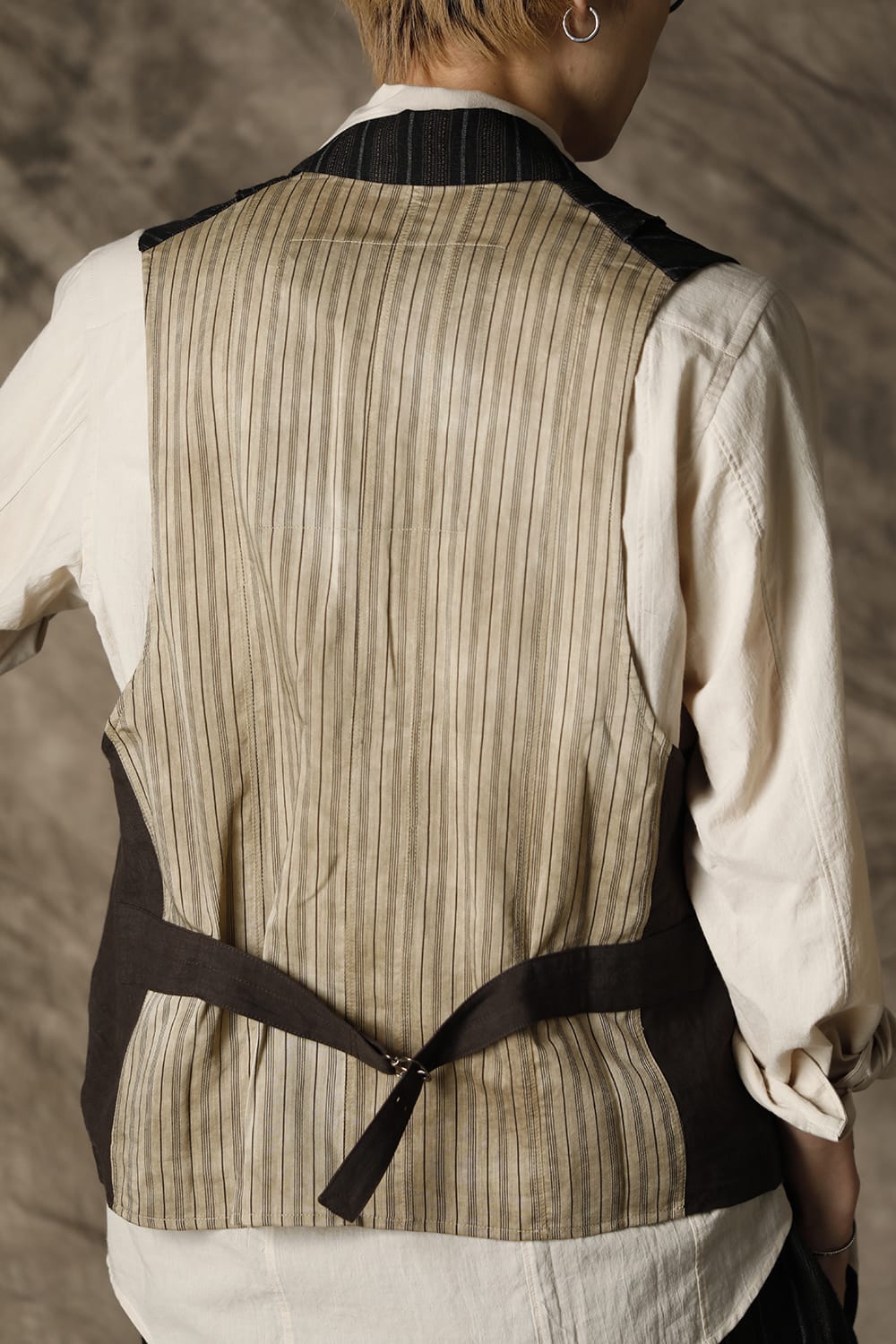 ダブルブレステッド ベスト ブラック