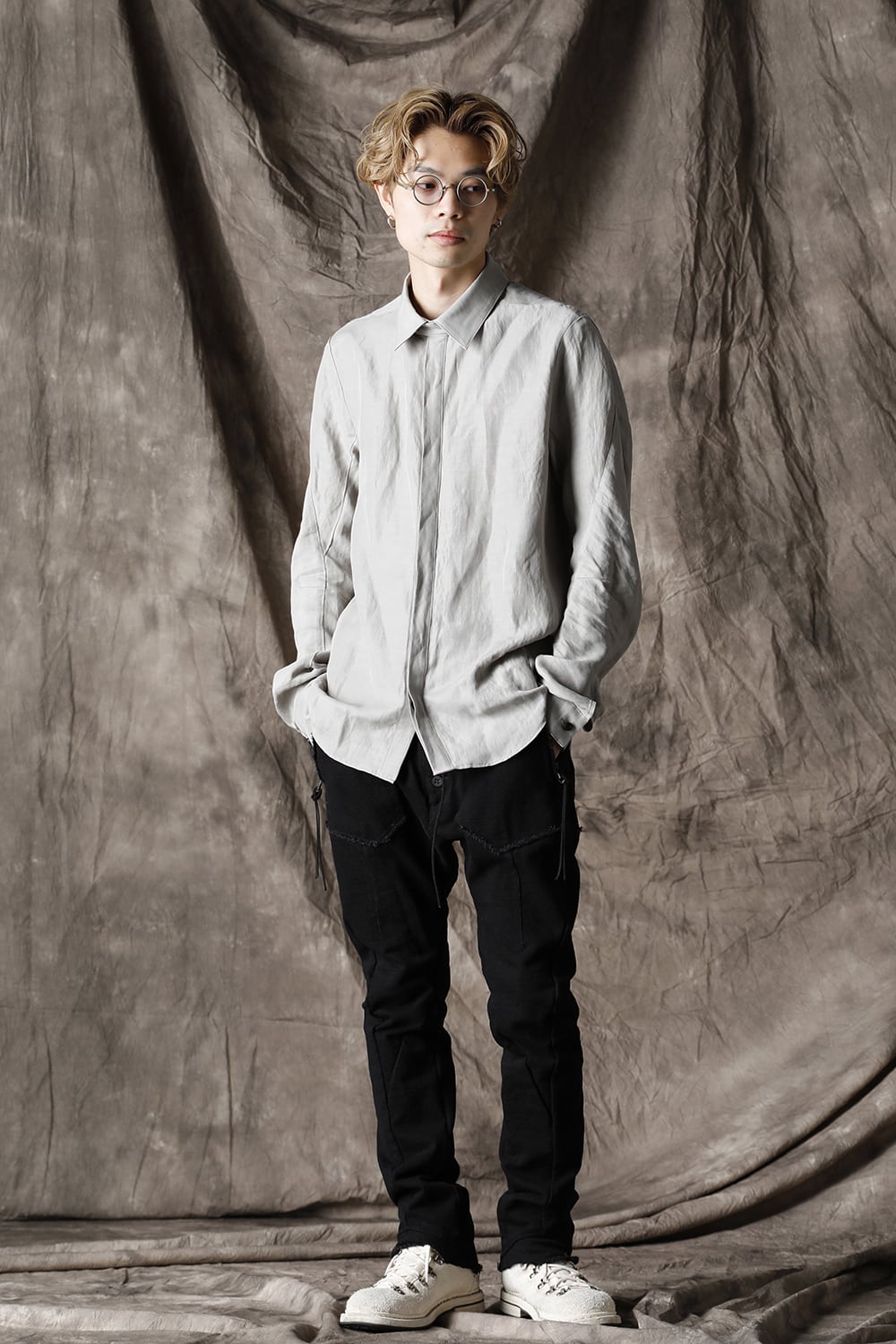 Heavy Cotton Jersey Drop Crotch Easy Pants