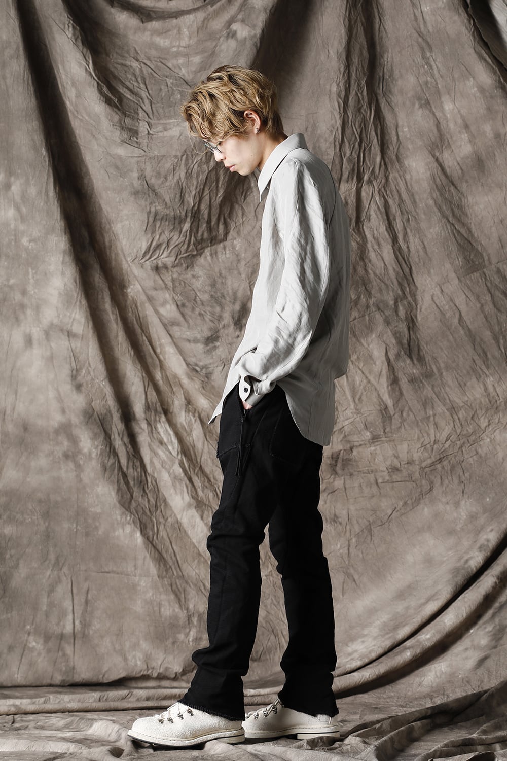 Heavy Cotton Jersey Drop Crotch Easy Pants