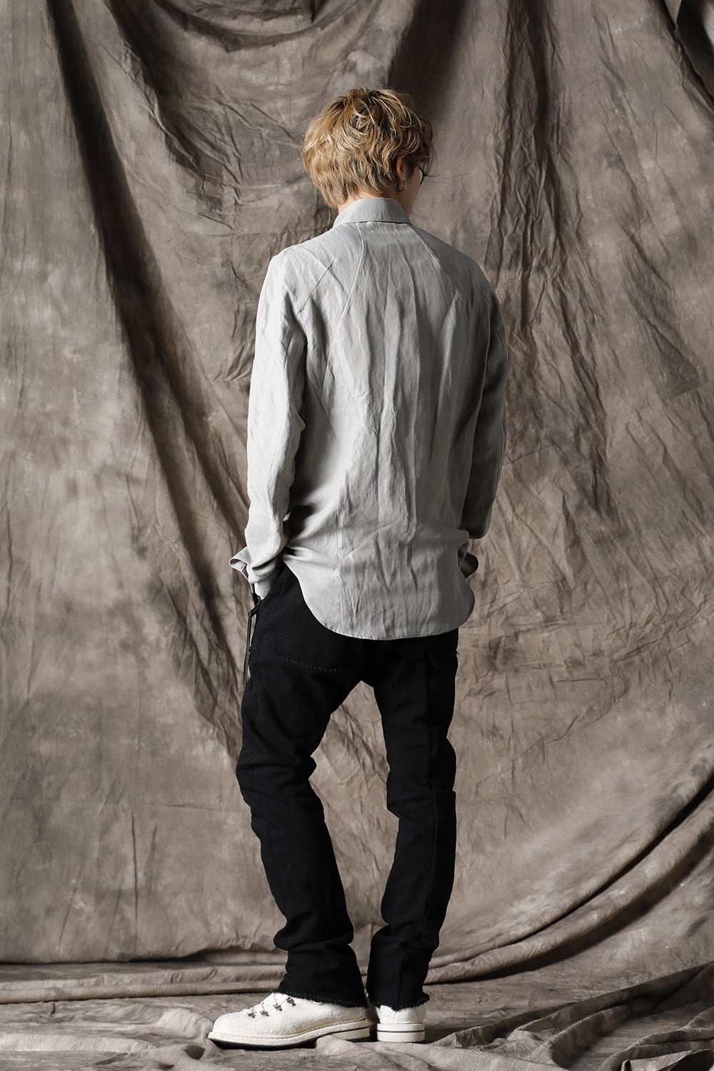 Linen & Rayon Shirt Dusty White