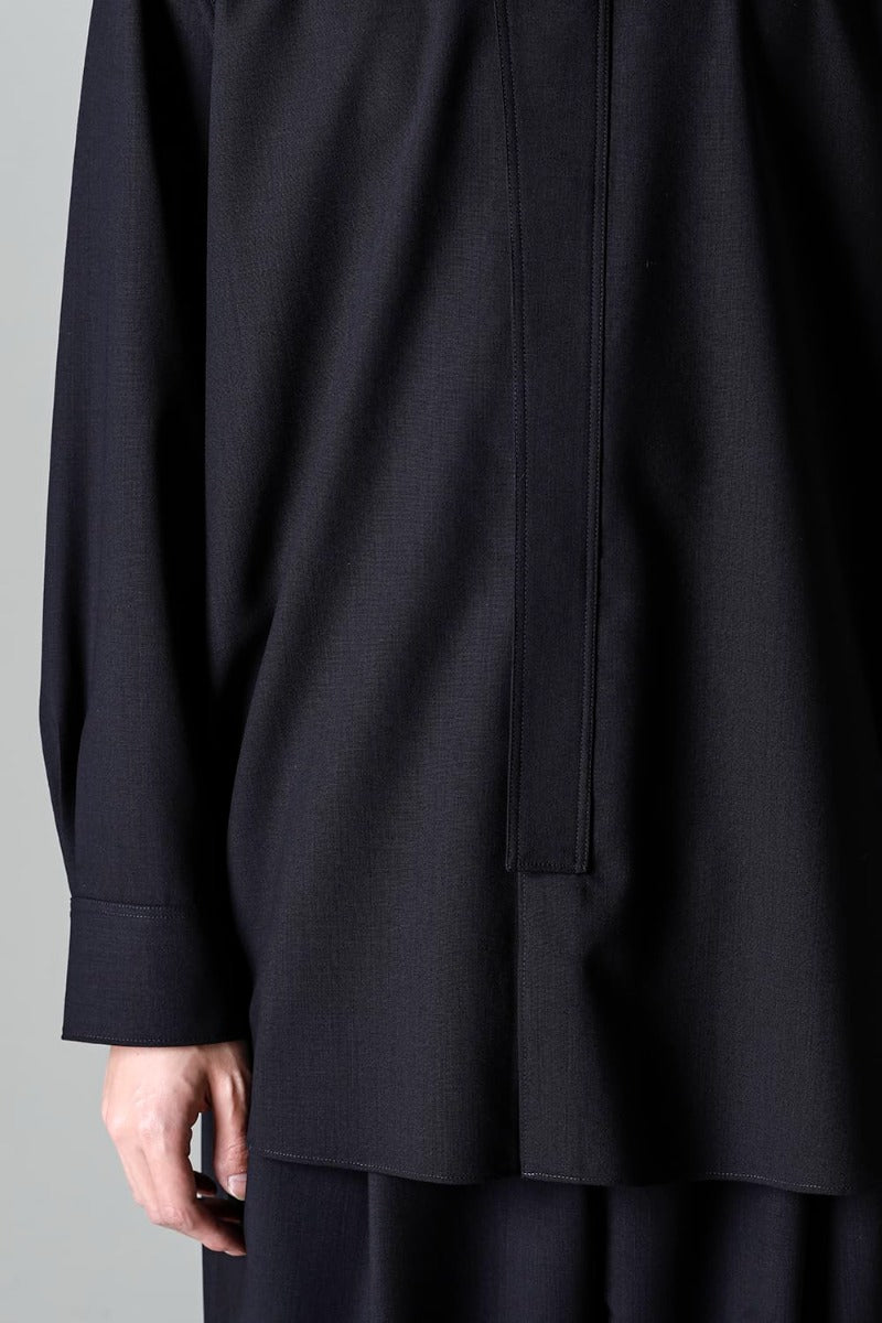 Ornamental Fly Front Shirt cool wool