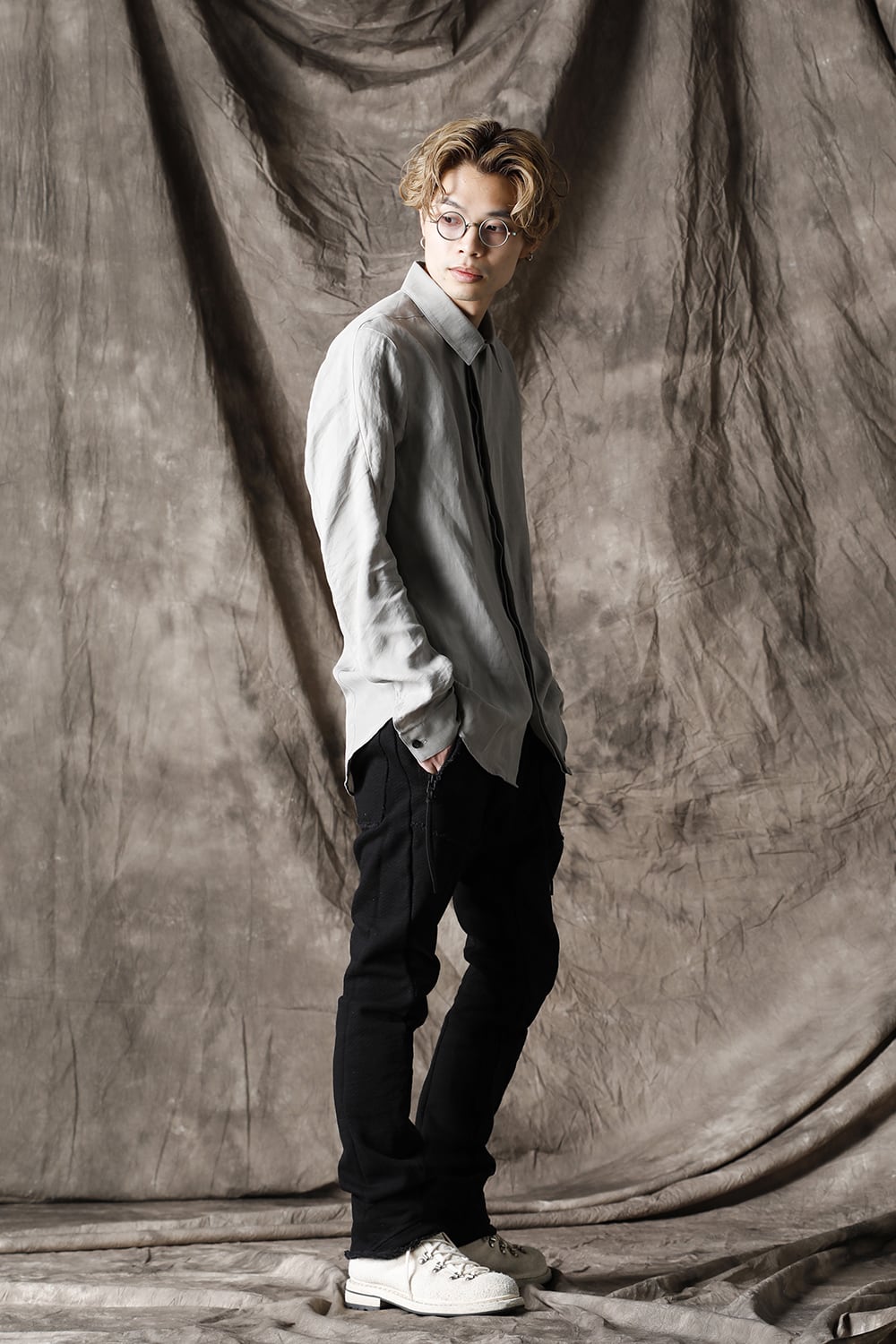 Heavy Cotton Jersey Drop Crotch Easy Pants