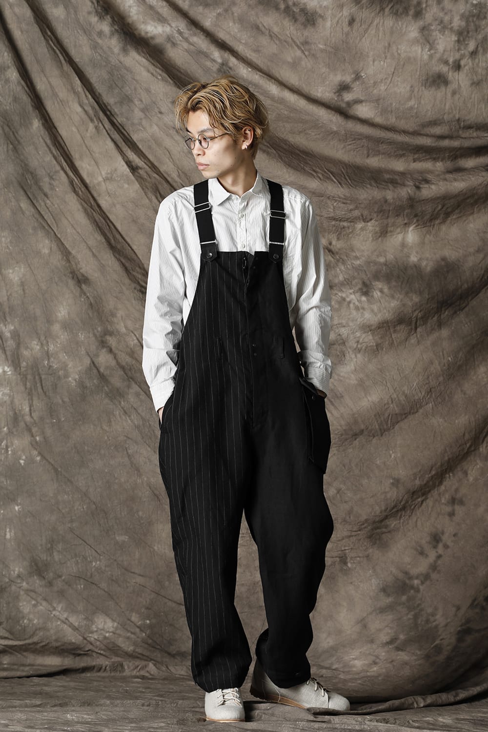 Stripe Paneled Overall