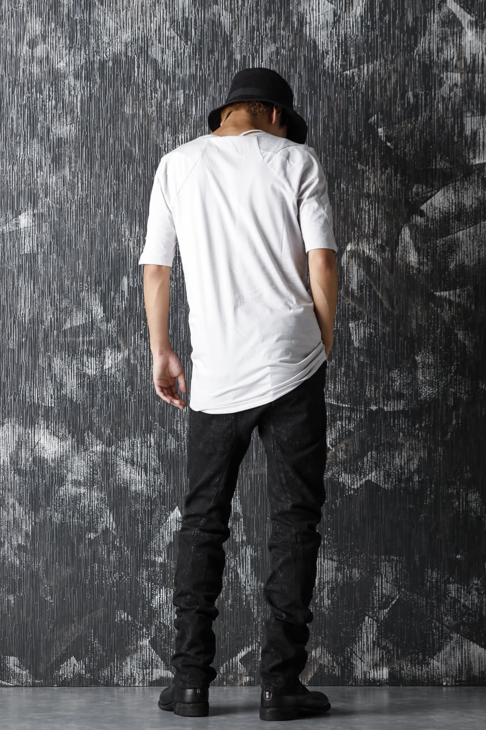 Dirty Coating 3D Curve Slim Pants