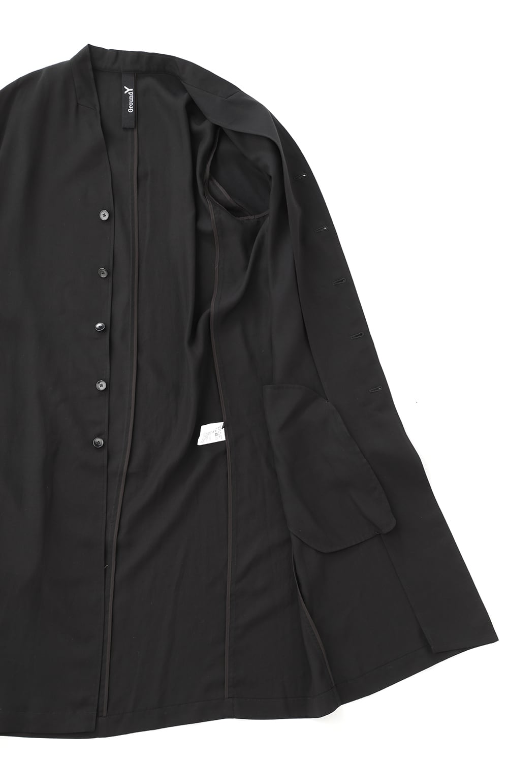 No Collar Long Jacket