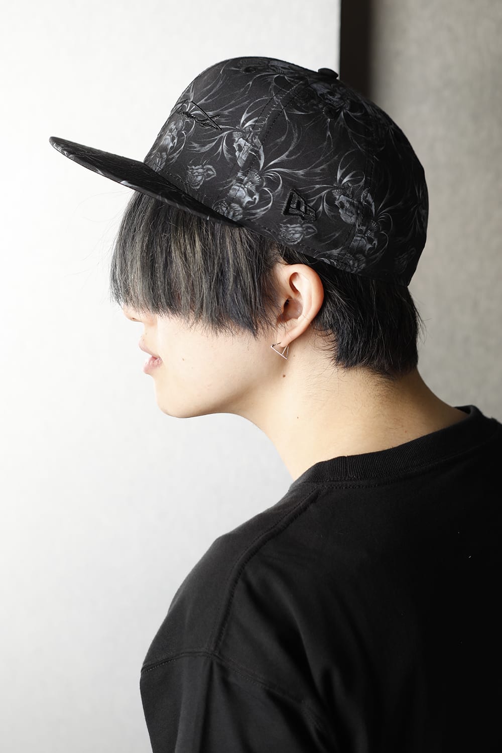 New Era × Yohji Yamamoto 59FIFTY YY Transcription print cap