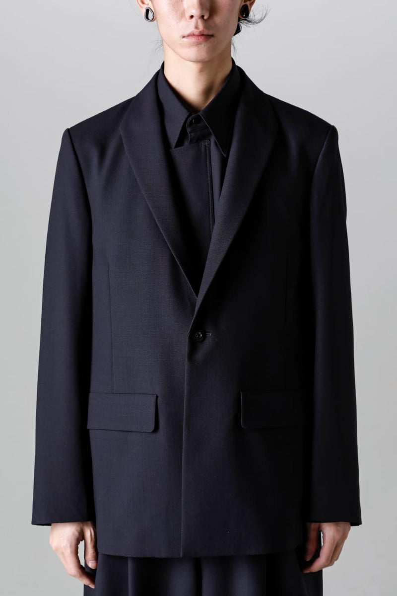 Modified Shawl Collar Jacket (cool wool)