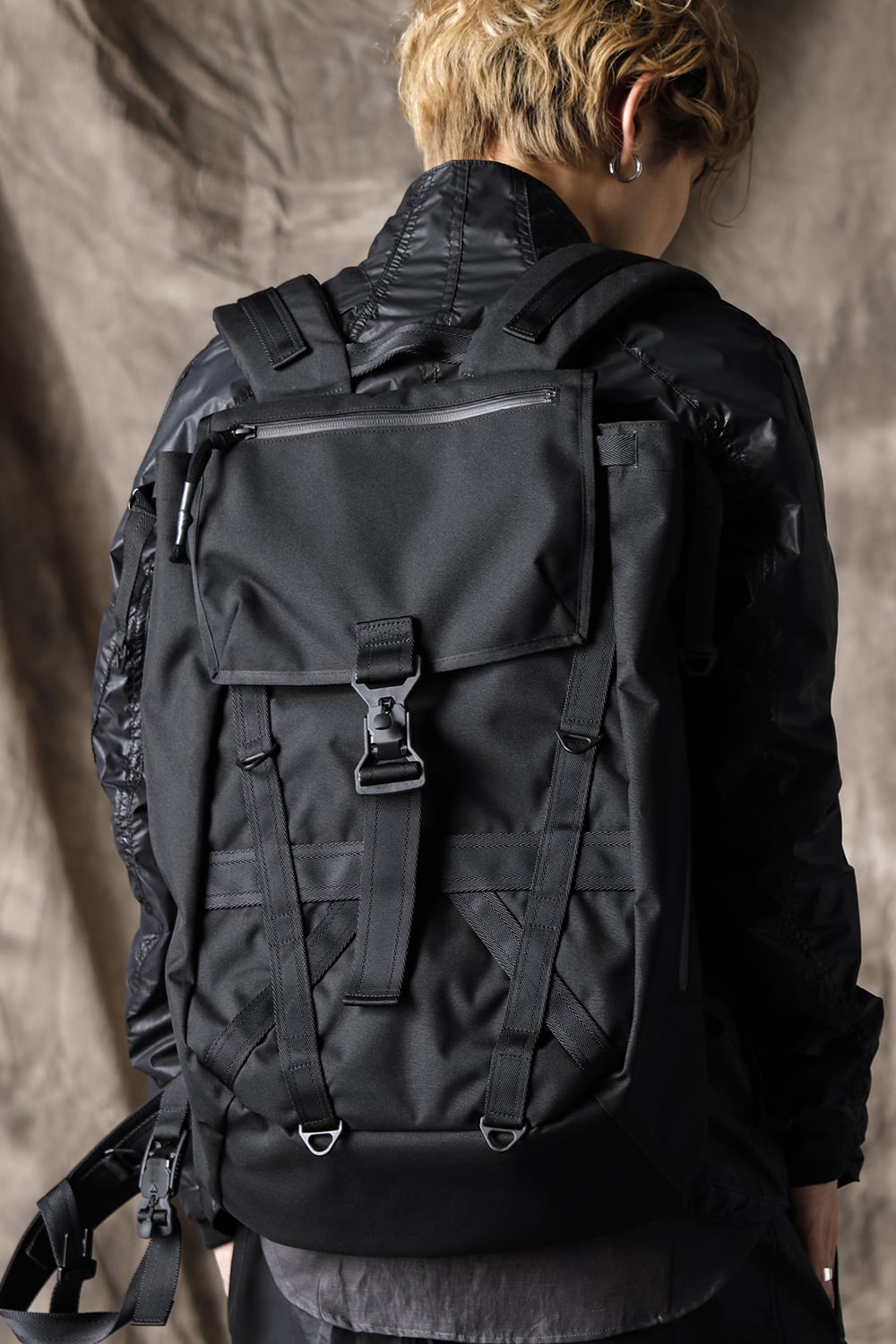 Cordura nylon vest bag attached backpack