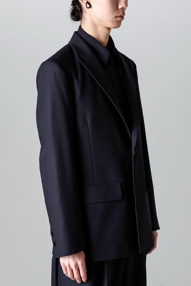 Modified Shawl Collar Jacket (cool wool)