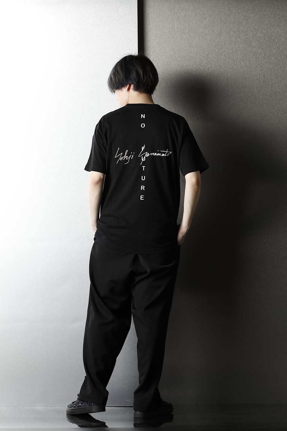 New Era × Yohji Yamamoto Back print NO FUTURE Short sleeve T-shirt