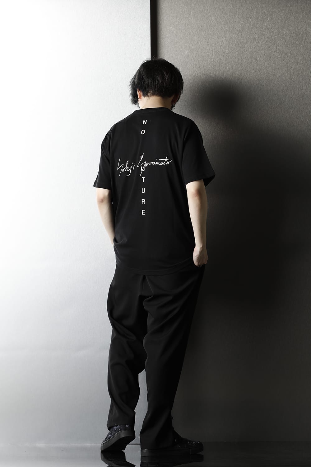 New Era × Yohji Yamamoto Back print NO FUTURE Short sleeve T-shirt
