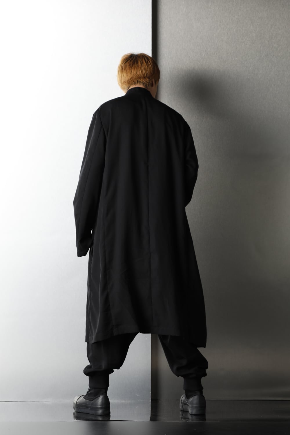 No Collar Long Jacket