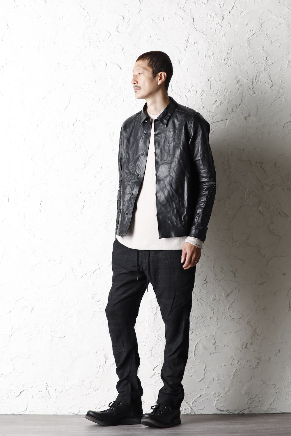 Leather Jacket Baby Buffalo Leather Black