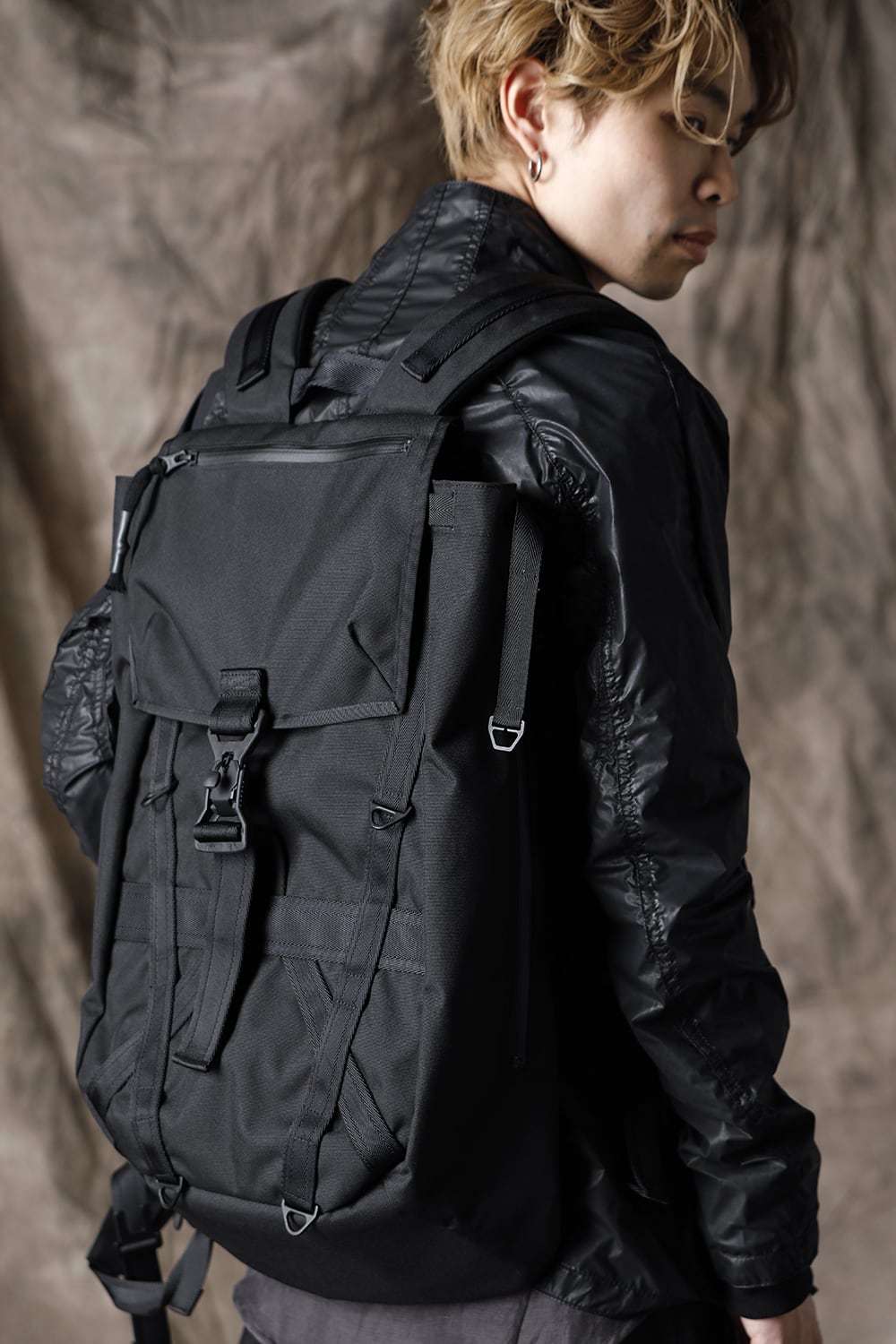 Cordura nylon vest bag attached backpack