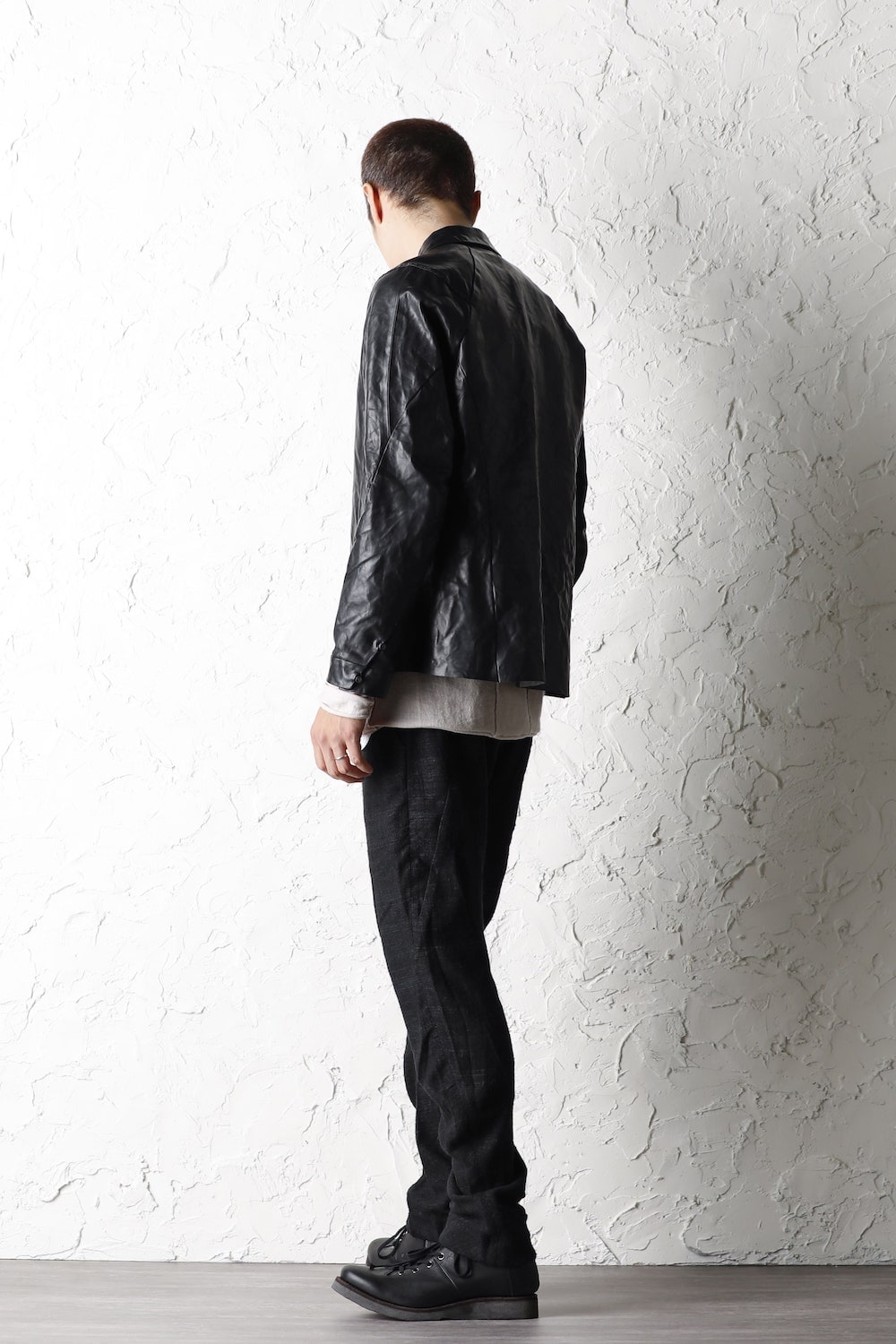 Leather Jacket Baby Buffalo Leather Black