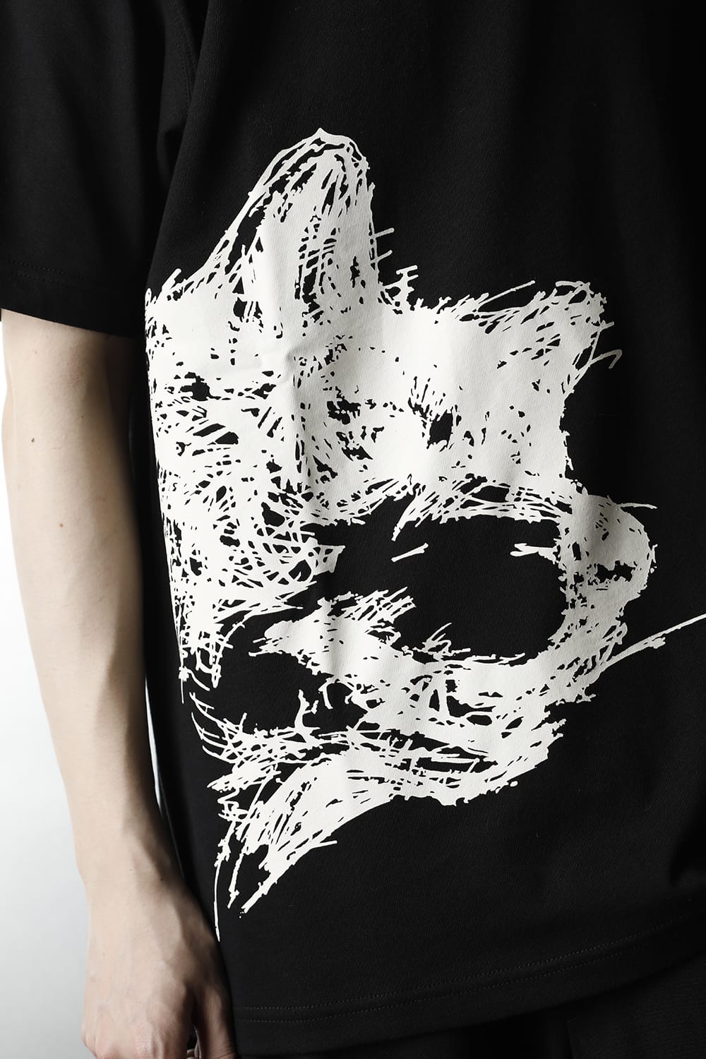 New Era × Yohji Yamamoto Front print Short sleeve T-shirt