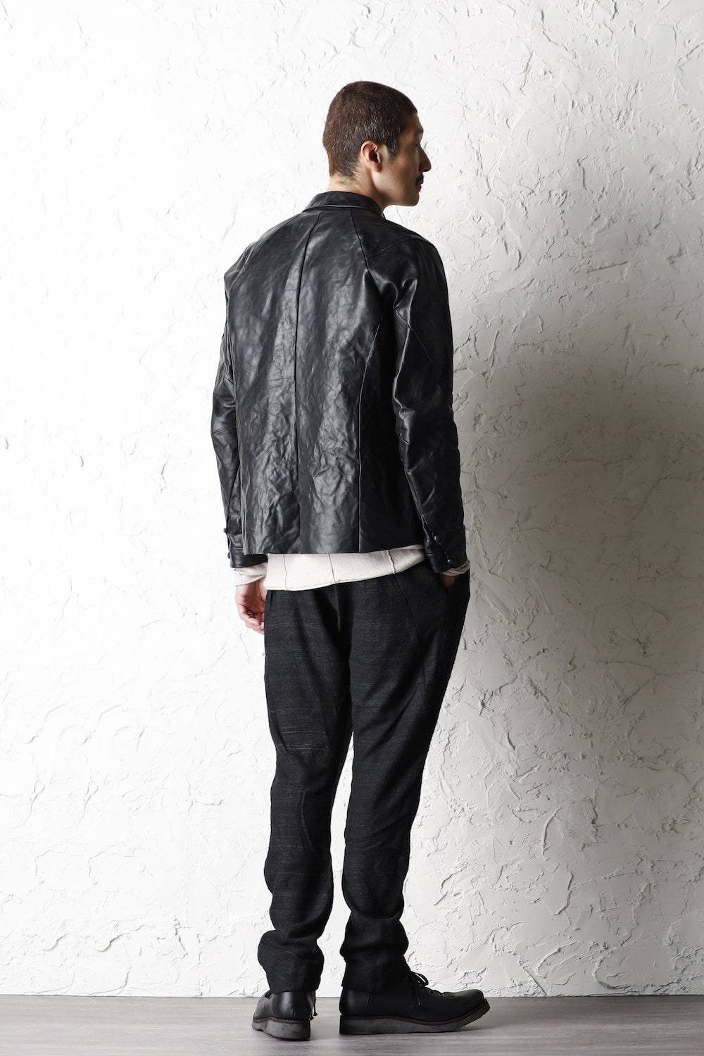 Leather Jacket Baby Buffalo Leather Black