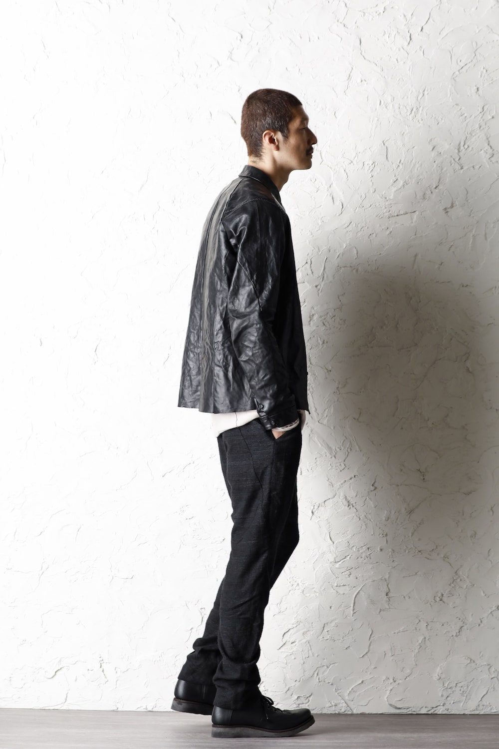 Leather Jacket Baby Buffalo Leather Black