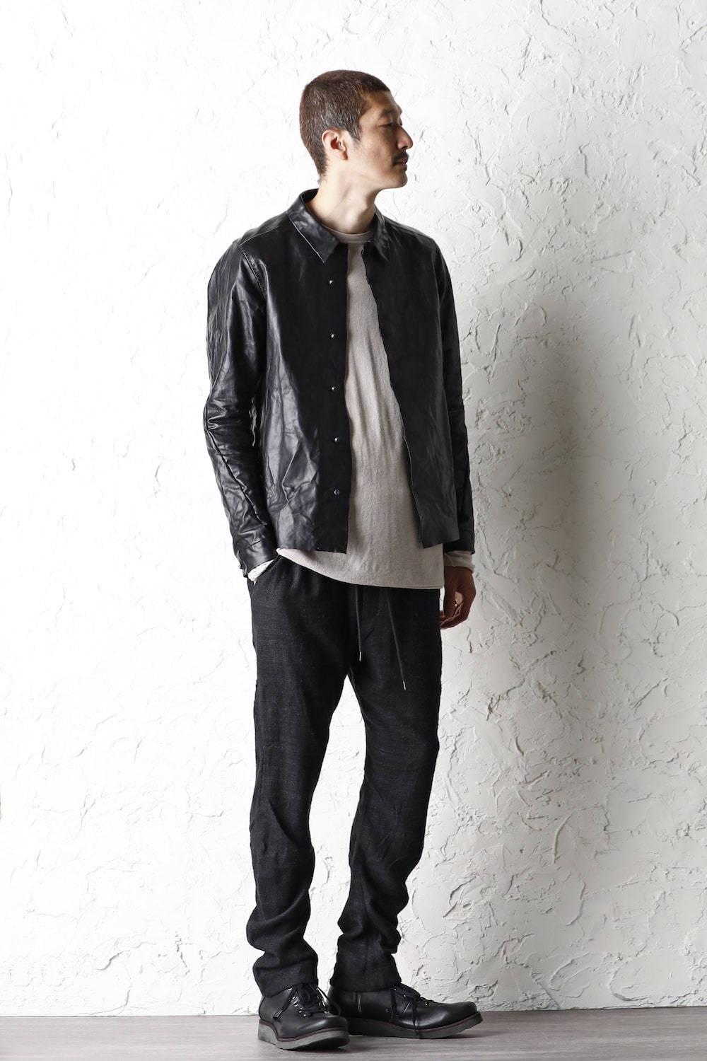 Leather Jacket Baby Buffalo Leather Black