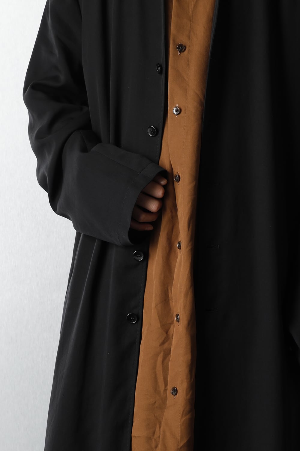 No Collar Long Jacket