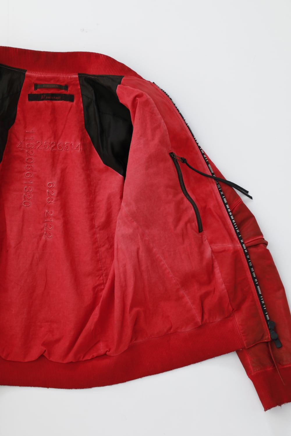 D.HYGEN×ARTEFACT Collaboration Item- Dye Horse Leather Bomber JKT