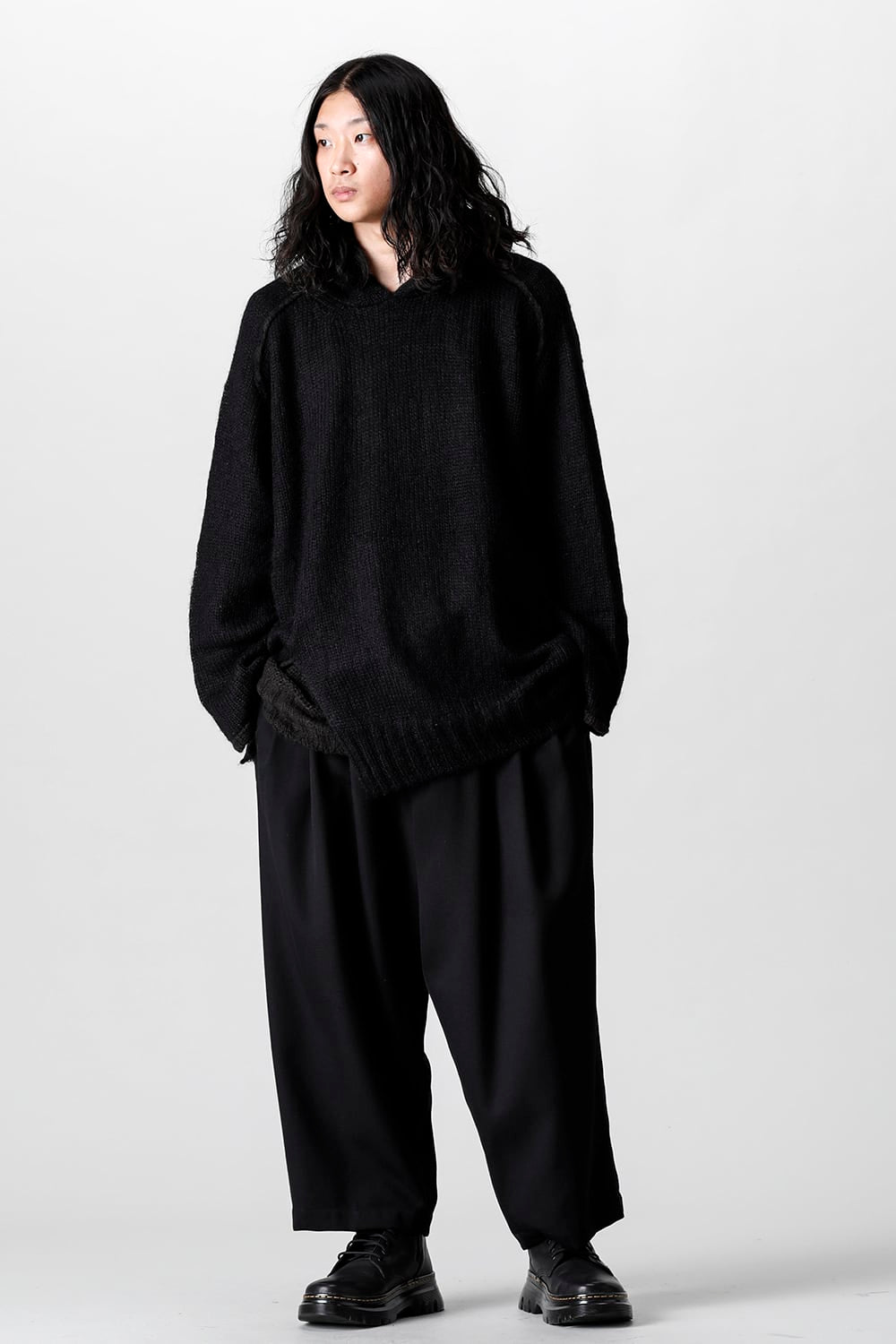 リバーシブル ラグランフーディ