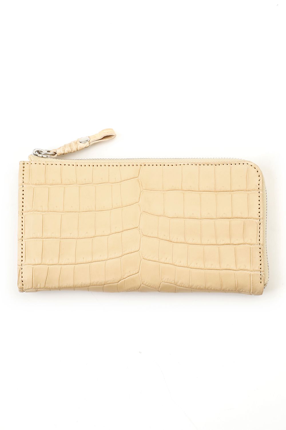 Tower Wallet Cow Crocodile Natural