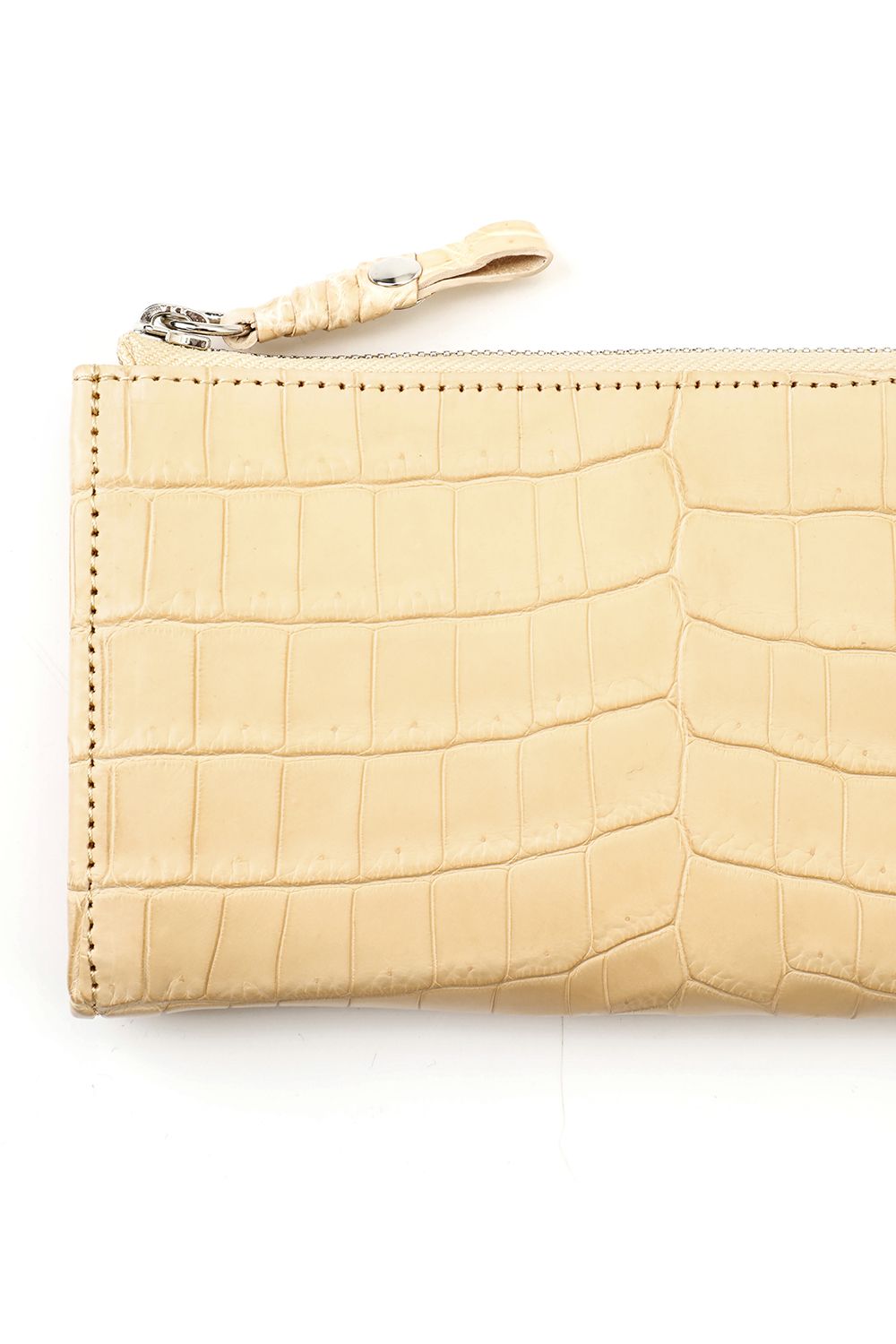 Tower Wallet Cow Crocodile Natural