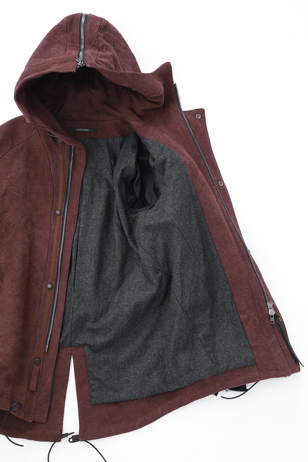 Jute x Cotton Military Twill Field Hood JKT Black