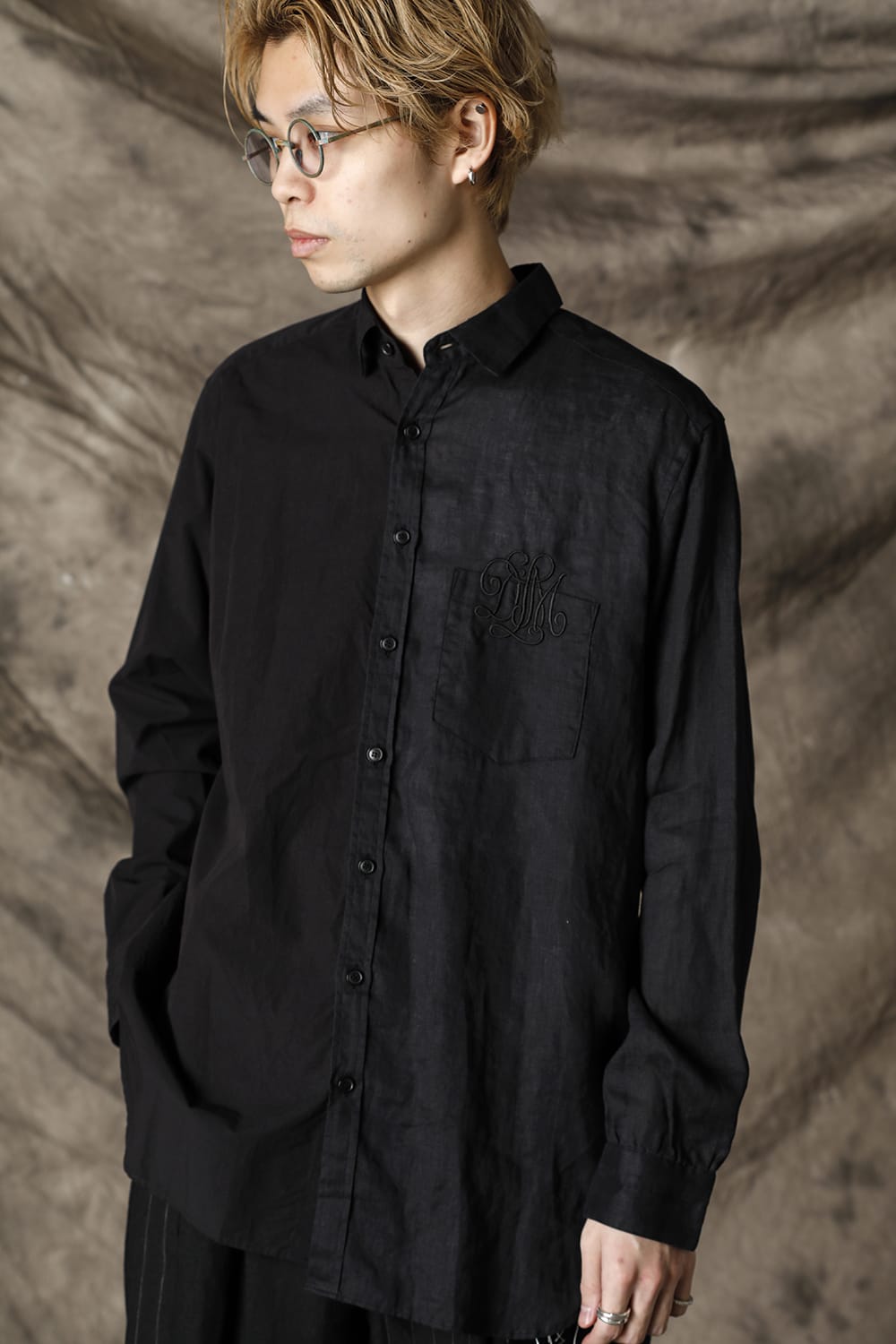 Cotton Linen Paneled Shirts