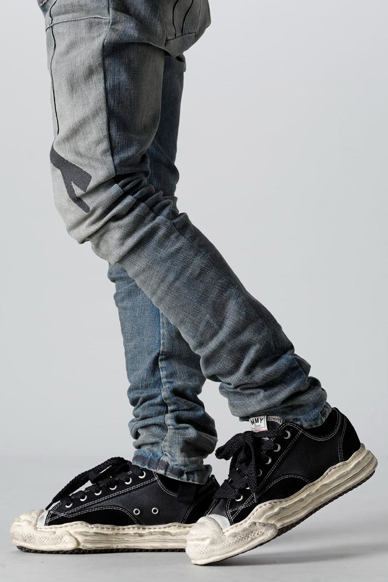 HANK low - original sole mix material Low-Top sneakers Black