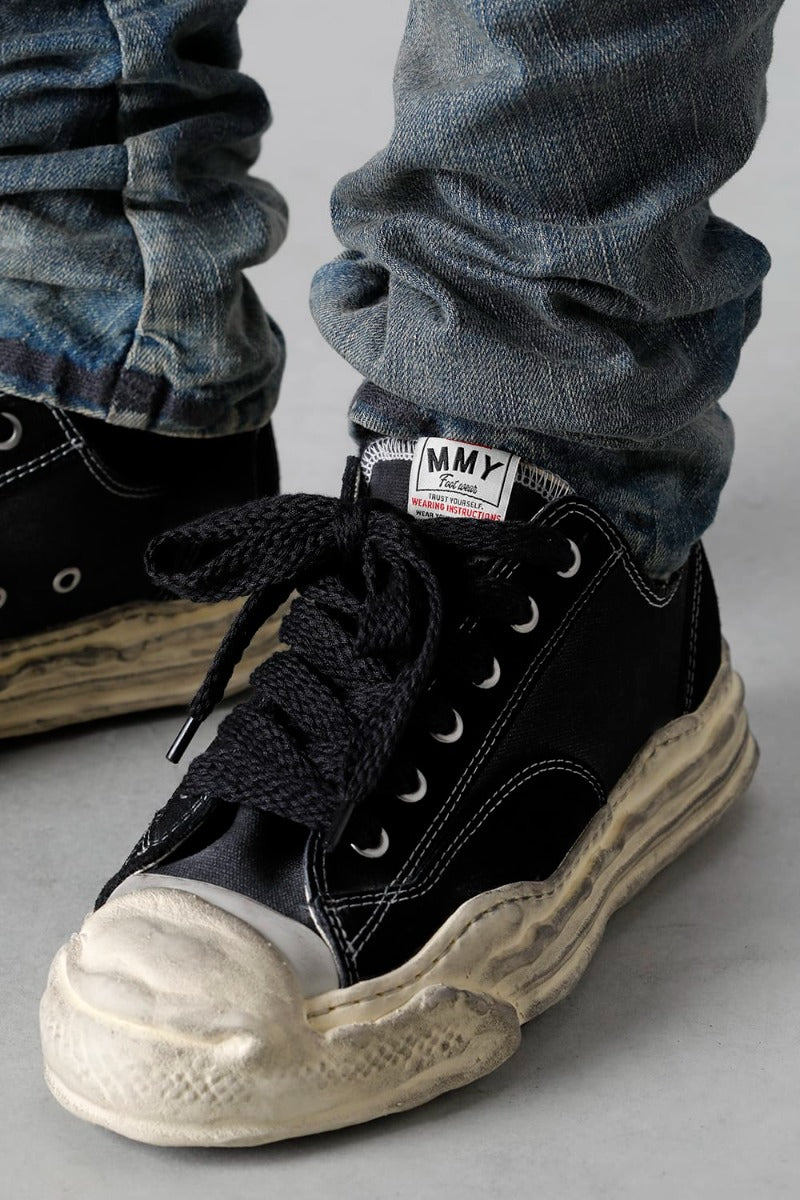 HANK low - original sole mix material Low-Top sneakers Black