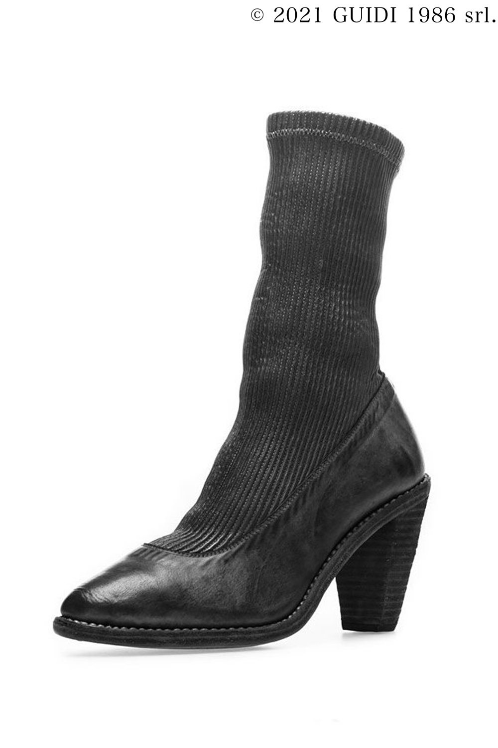 MN06E - Leather Gaiter Top-Ankle Boots