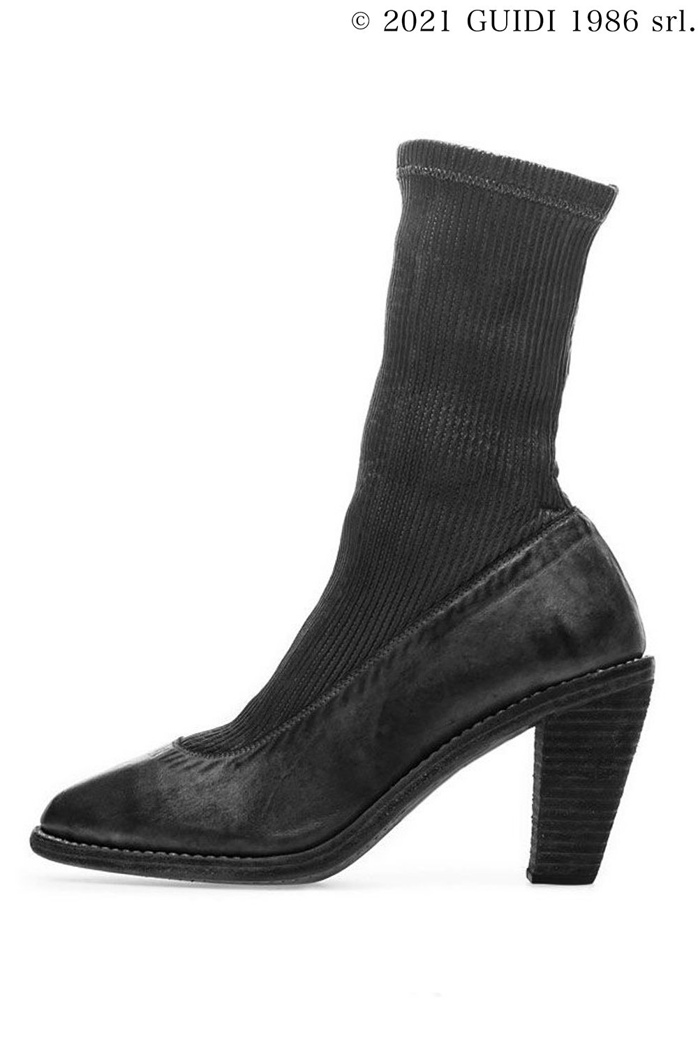 MN06E - Leather Gaiter Top-Ankle Boots