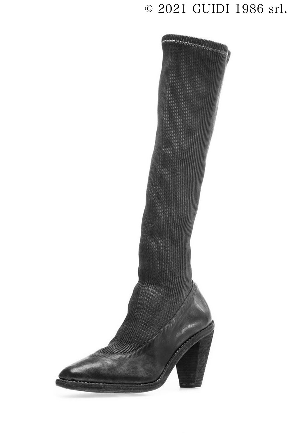MN10E - Leather Gaiter Knee-High Boots