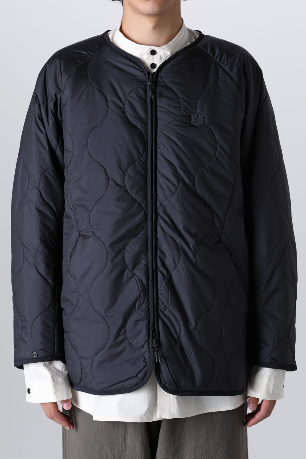 Heating Inner Quilt Blouson Black