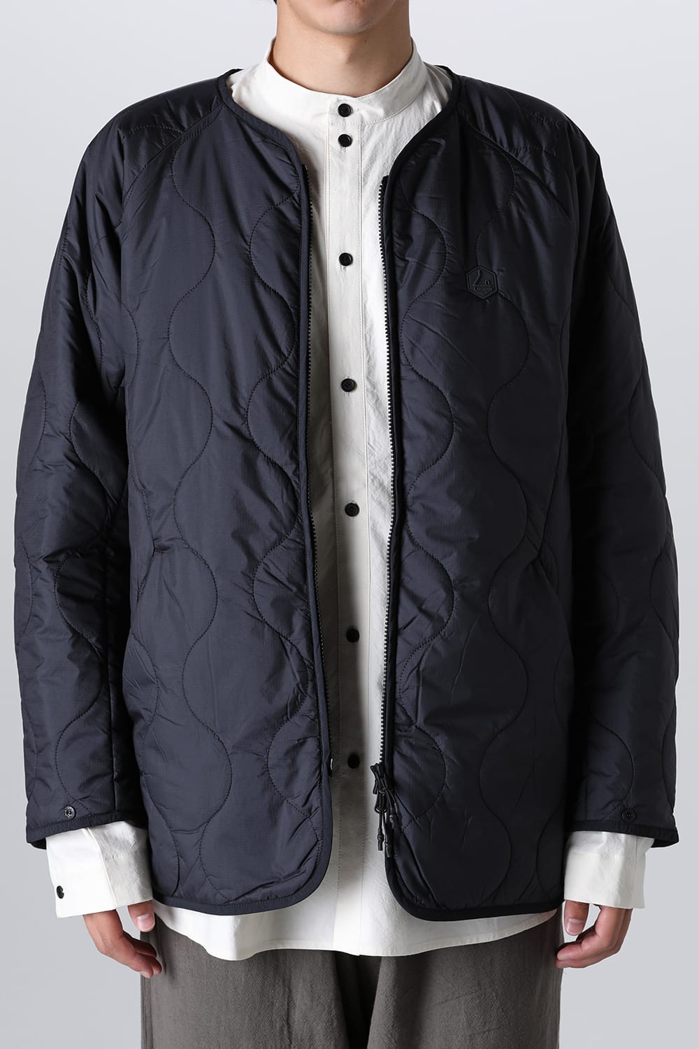 Heating Inner Quilt Blouson Black