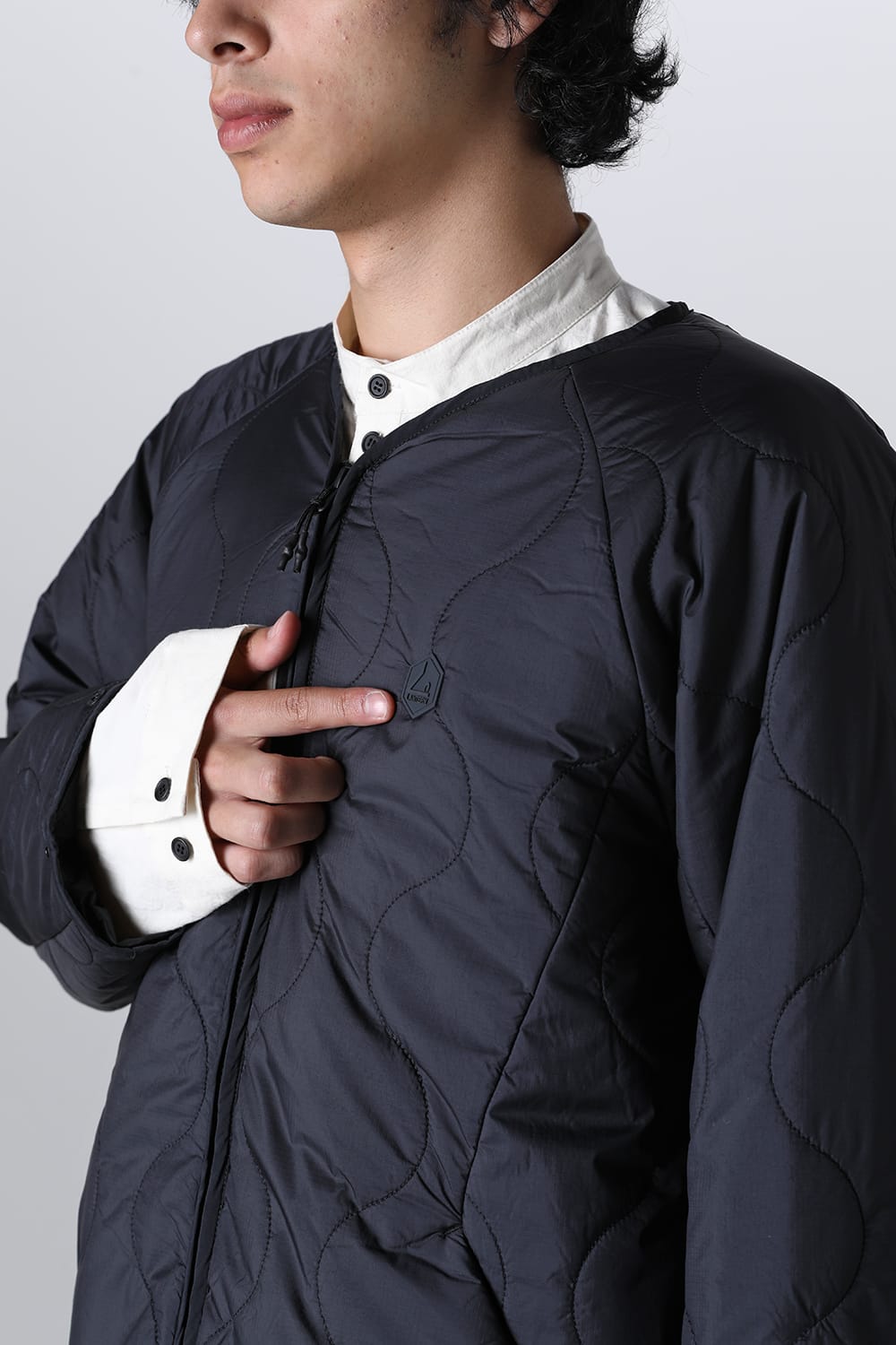 Heating Inner Quilt Blouson Black