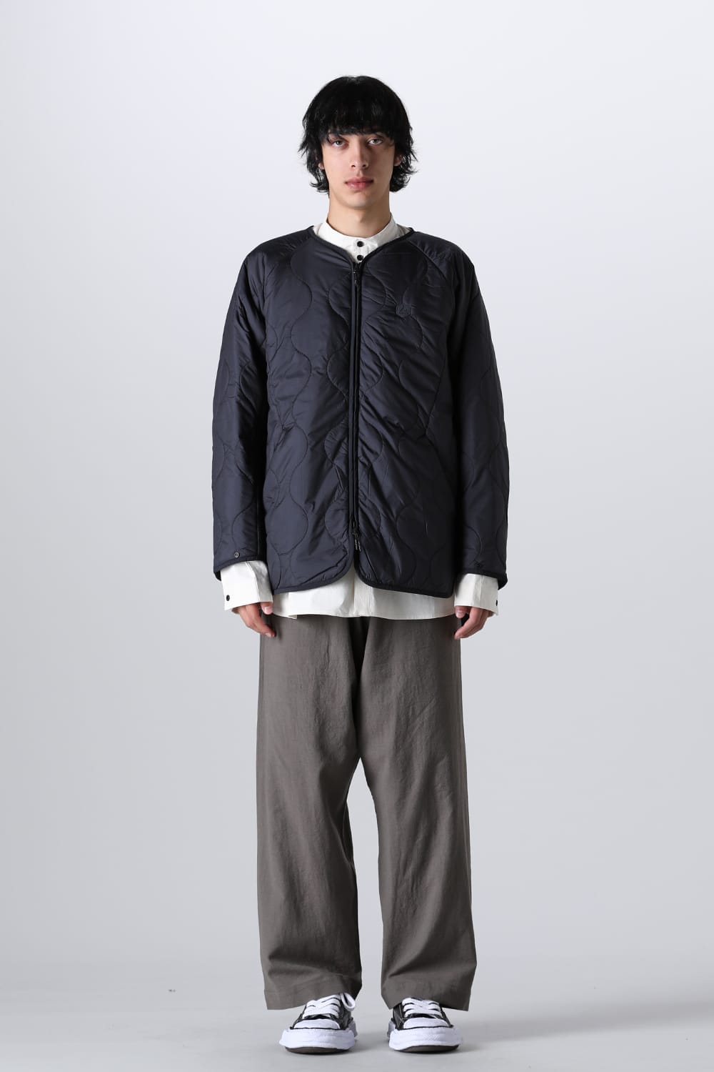Heating Inner Quilt Blouson Black