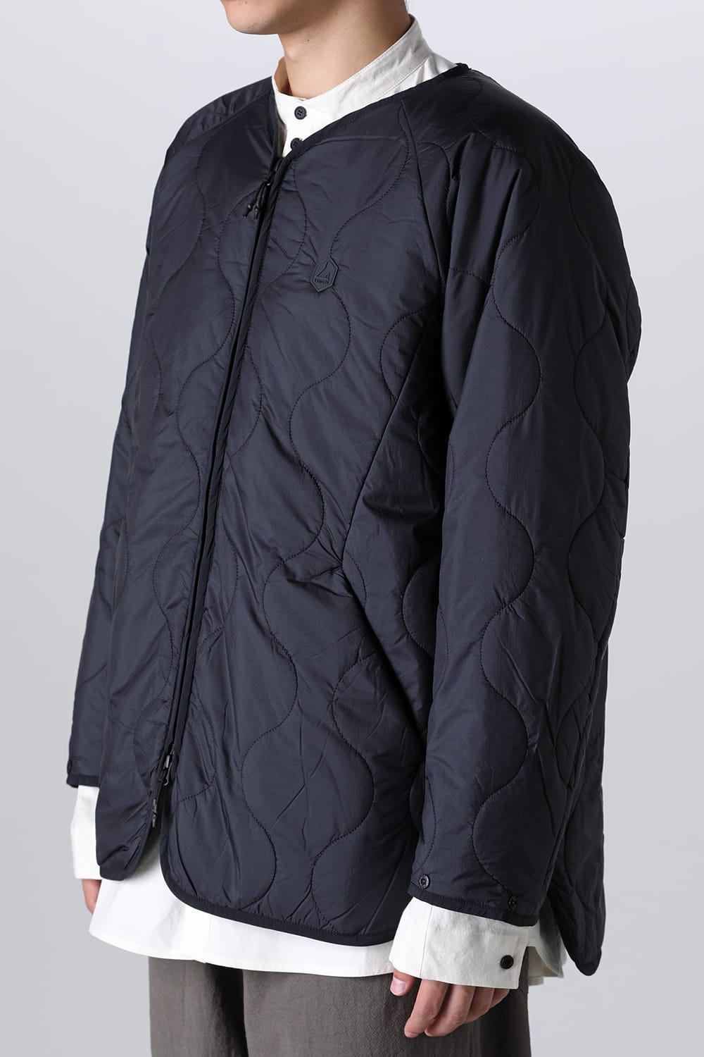 Heating Inner Quilt Blouson Black