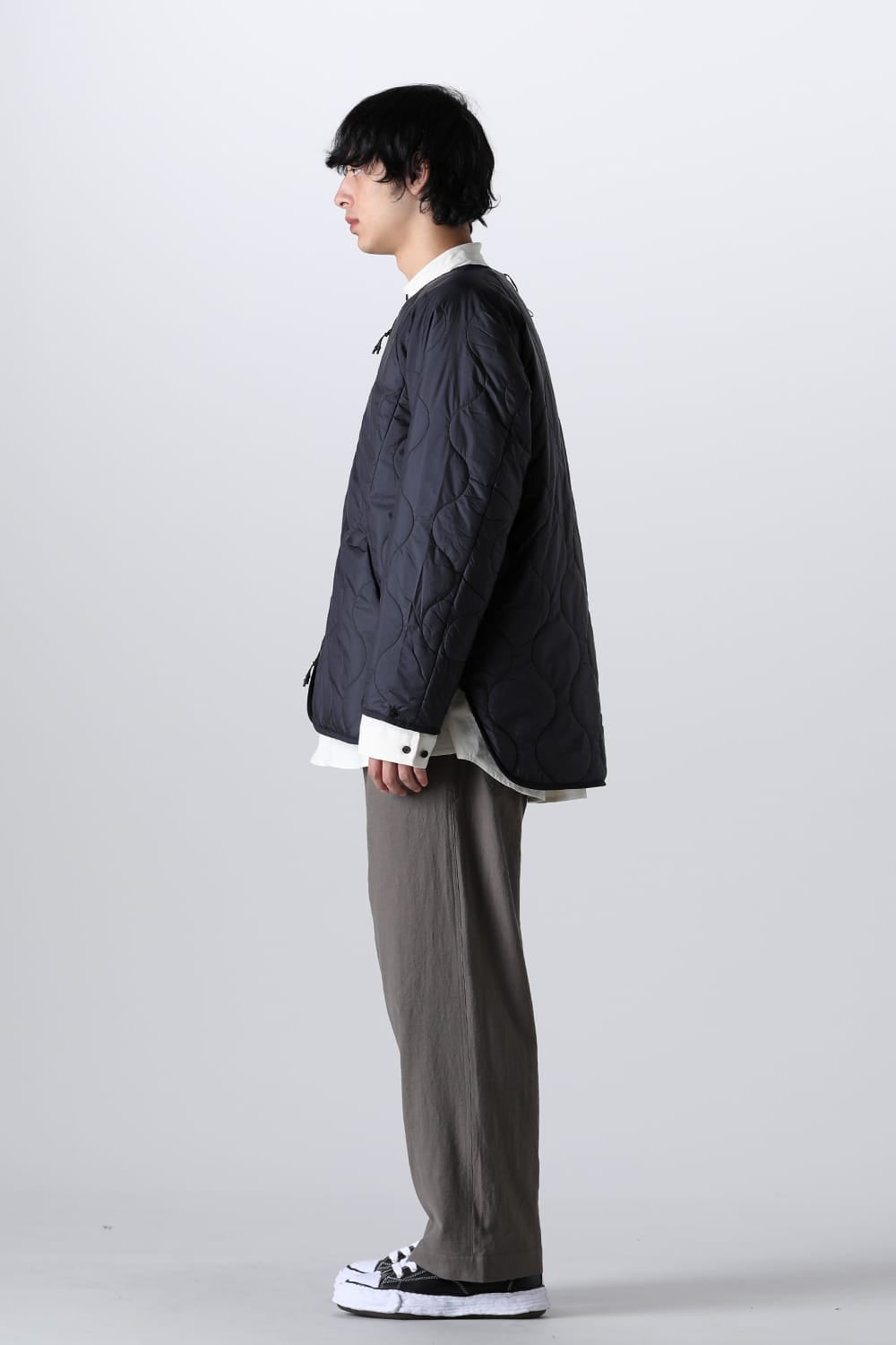 Heating Inner Quilt Blouson Black