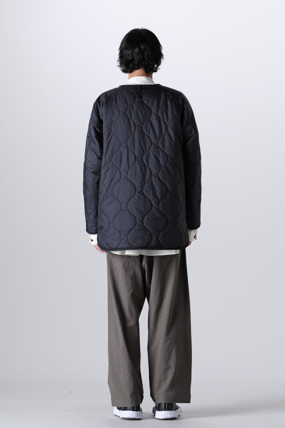 Heating Inner Quilt Blouson Black