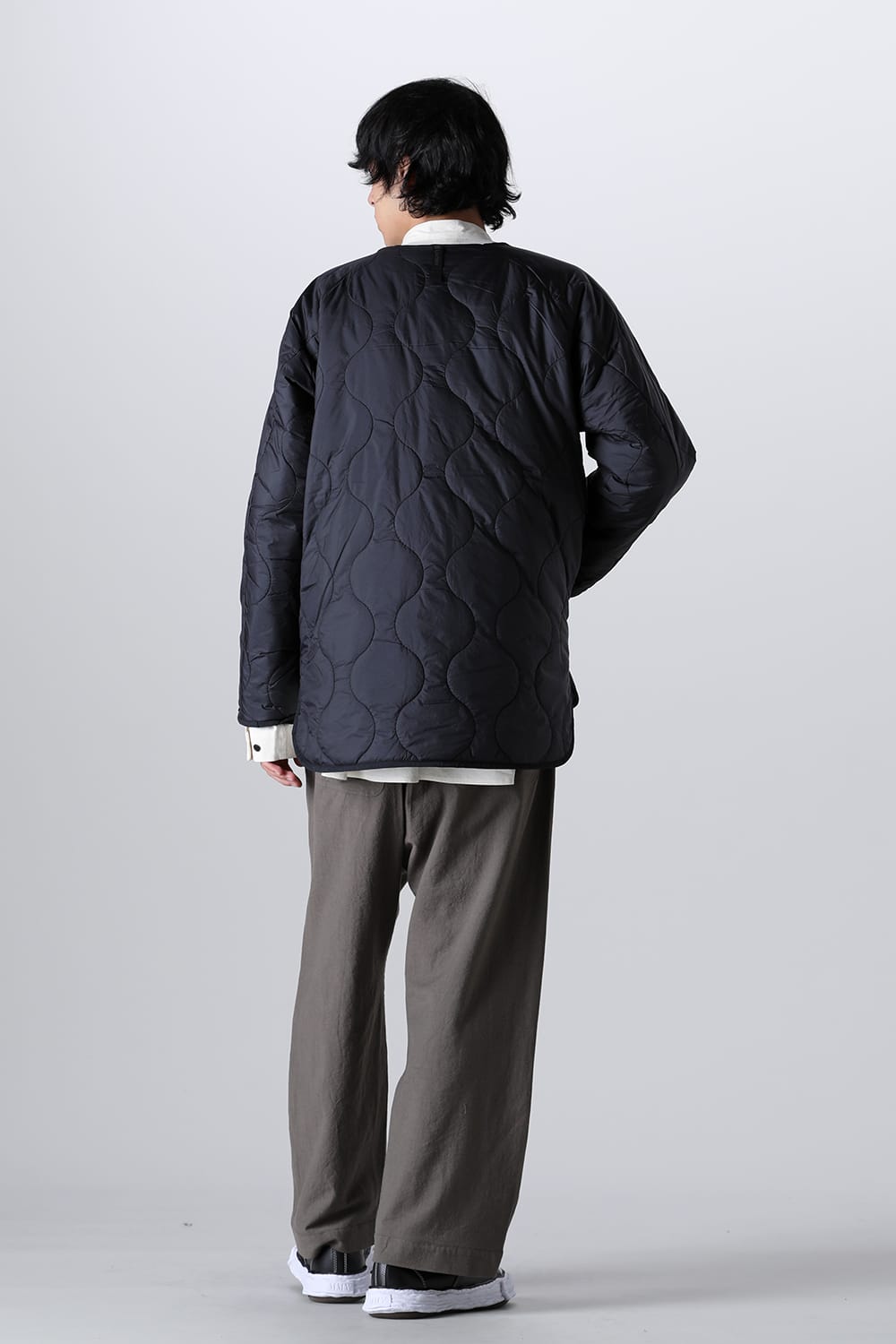 Heating Inner Quilt Blouson Black